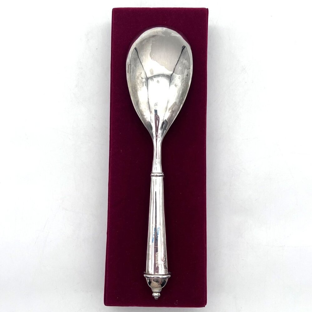 Towle Silver Plated Serving Spoon 10" With Red Velvet Box - Picture 9 of 16